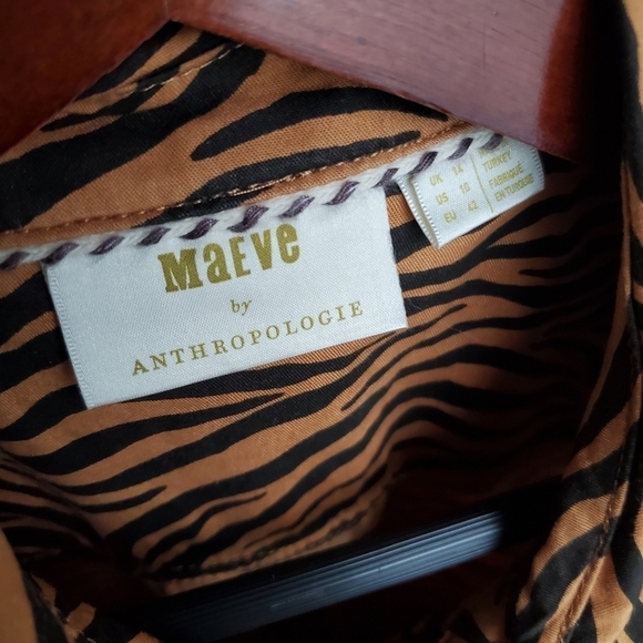 Maeve Tigresa Shirtdress size 10 NWT - Picture 7 of 7